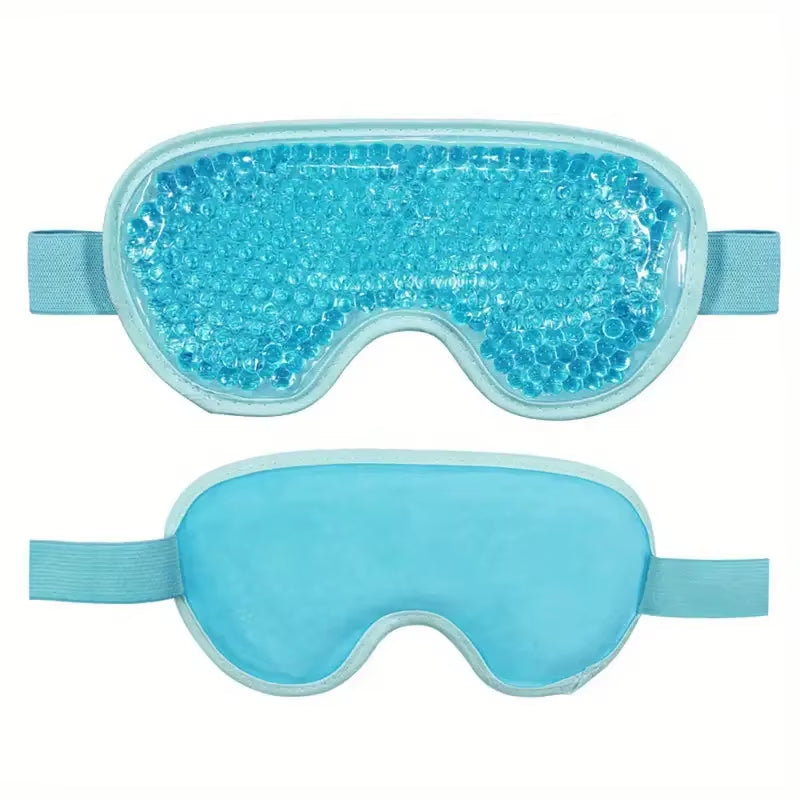 Gel Eye Mask Reusable Beads for Hot & Cold Therapy Soothing Relaxing Beauty Gel Eye Mask Sleeping Ice Goggles Sleeping Mask